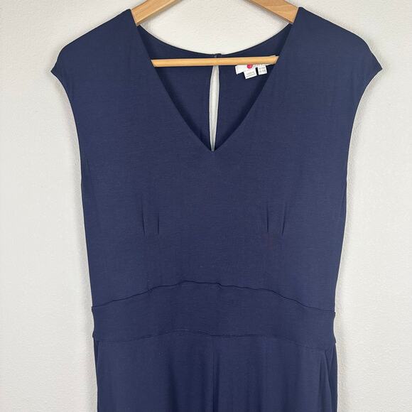 Boden Corinne Jersey Jumpsuit Navy US Size 10 - Picture 10 of 11
